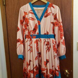Ted Baker London Womens Kimono With Red Floral Print Size 1